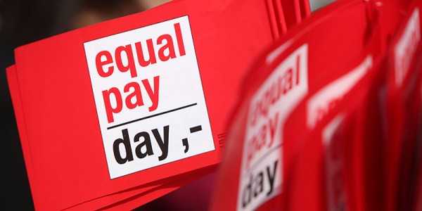 "Equal Pay Day" Protesters Demand Equal Pay For Women